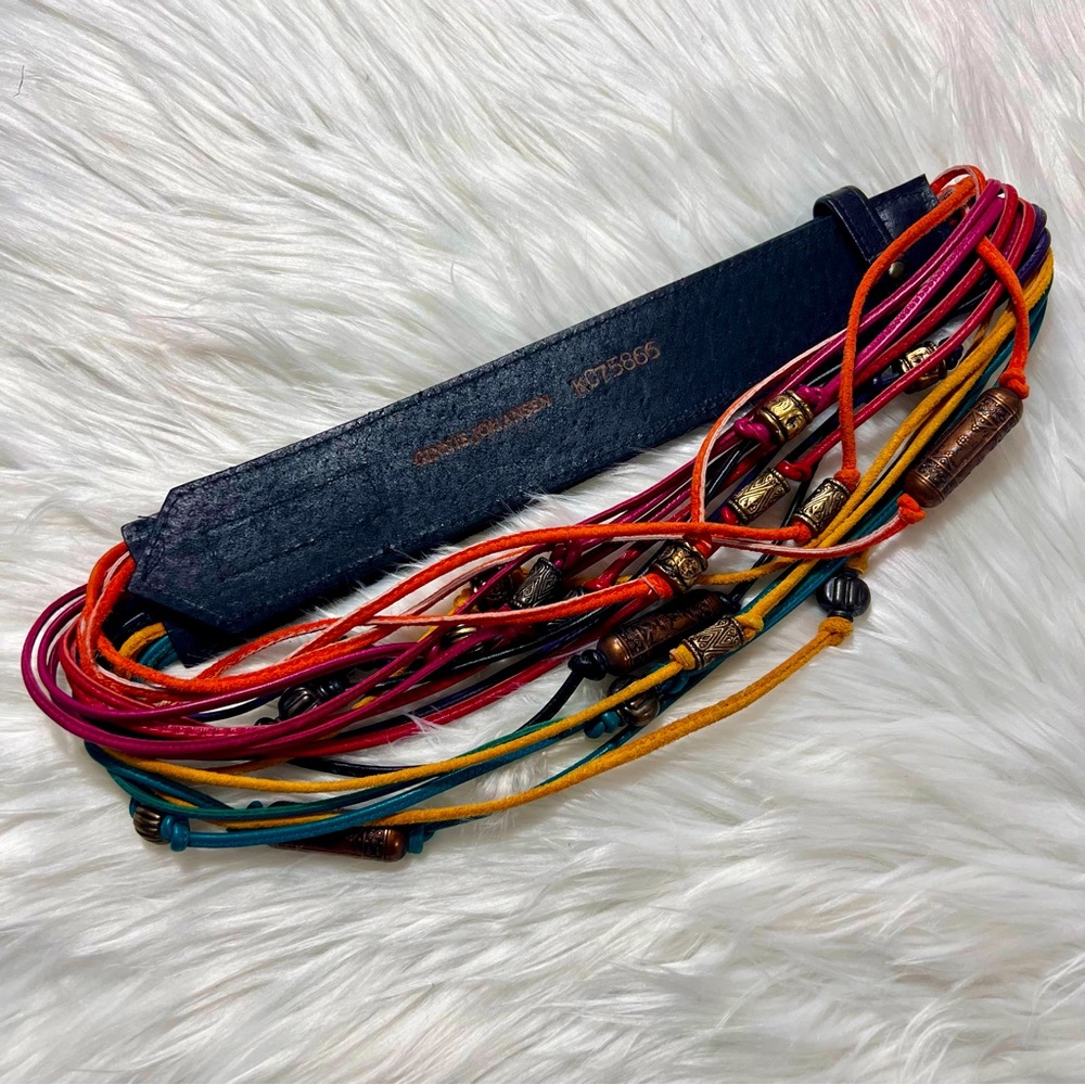 Vintage Ginnie Johansen Boho Adjustable Wrap-Style Belt